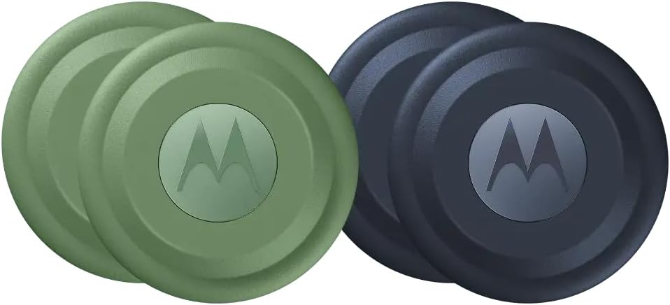 Moto Tag (XT2445-1) Battery Powered Item Finder, 4-Pack - (2- Blue, 2- Green)