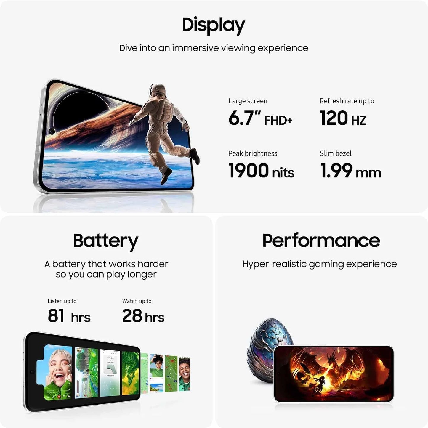 Samsung Galaxy S24 FE S721B 256GB 8GB GSM Unlocked International Version