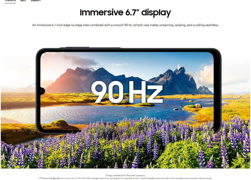 Samsung Galaxy A07 4G LTE SM-A075M 6.7" 64GB 4GB RAM Dual SIM Factory Unlocked - Black