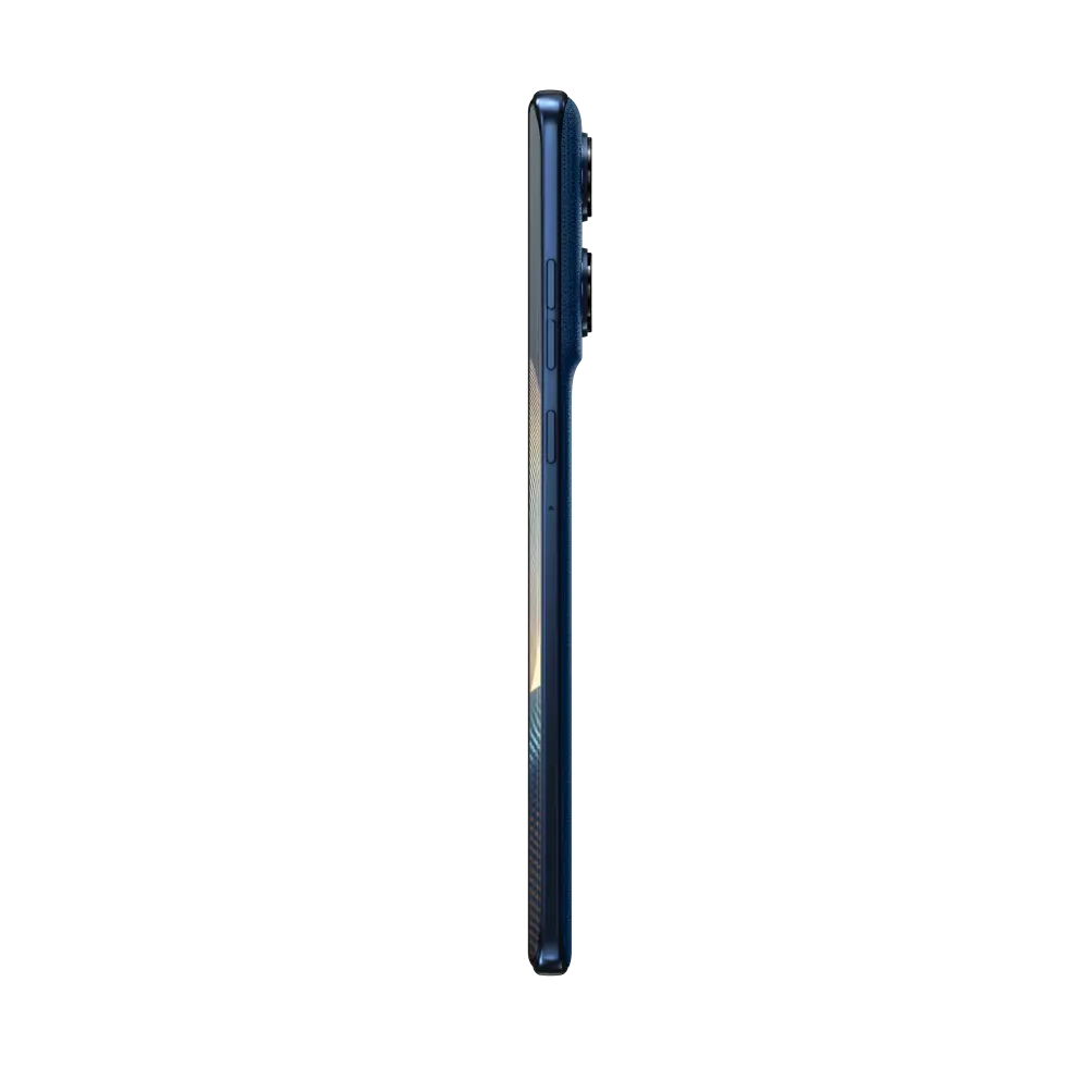 Motorola Edge 60 Blue, angled left view