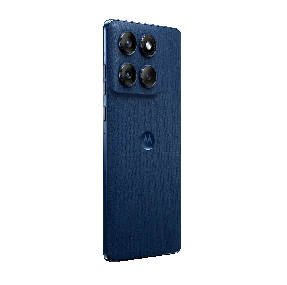Motorola Edge 60 Blue, angled right view