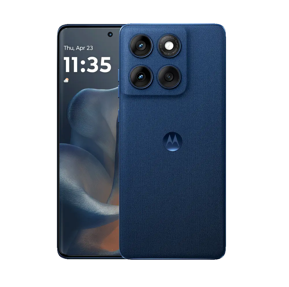 Motorola Edge 60 Blue, side profile