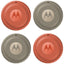 Motorola Moto Tag 2 4-Pack with two PANTONE Arabesque and two PANTONE Laurel Oak trackers
