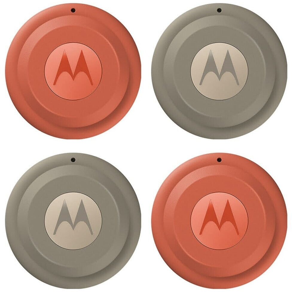 Motorola Moto Tag 2 4-Pack with two PANTONE Arabesque and two PANTONE Laurel Oak trackers