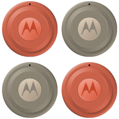 Motorola Moto Tag 2 4-Pack with two PANTONE Arabesque and two PANTONE Laurel Oak trackers