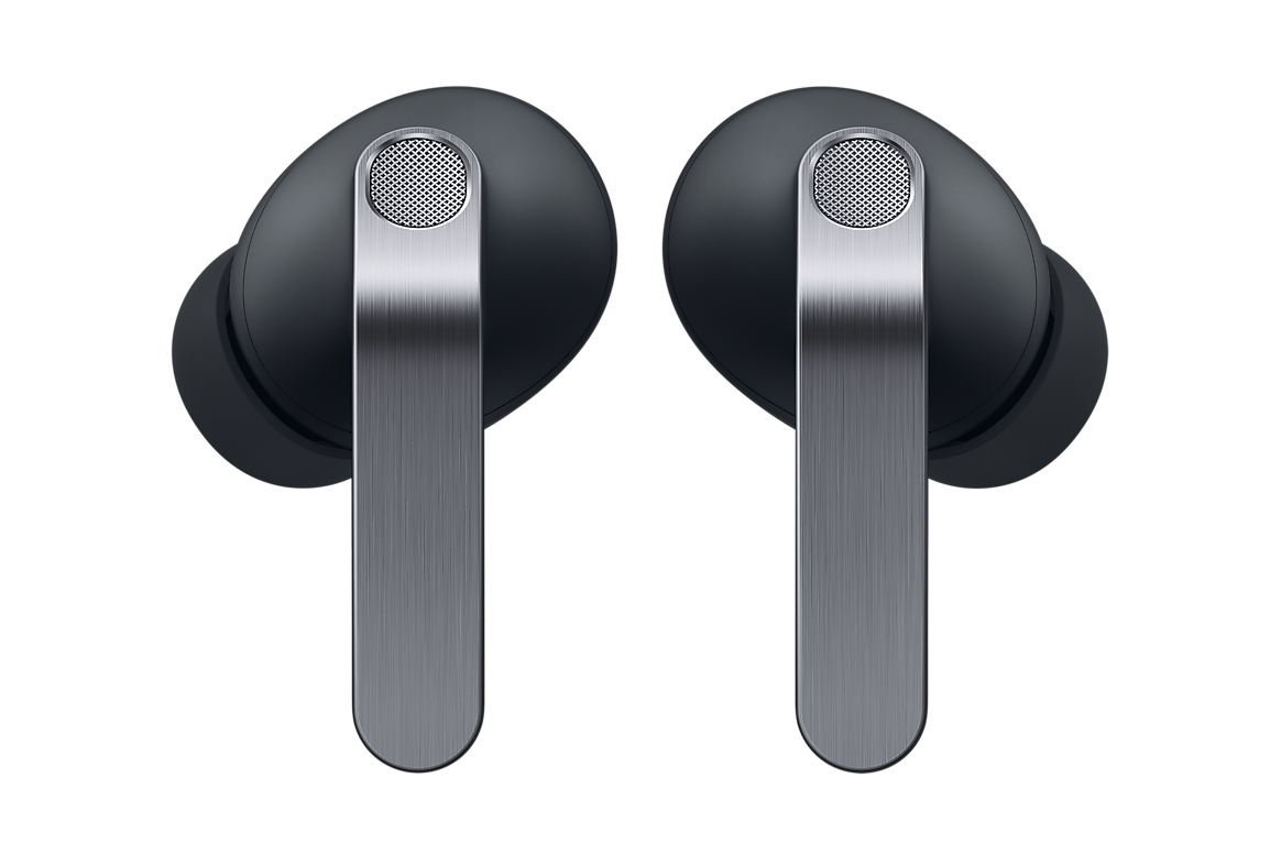 Samsung Galaxy Buds4 Pro Black, earbuds front view